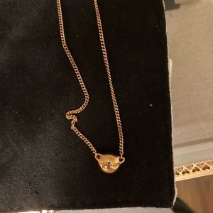 Authentic givenchy rose gold and crystal necklace